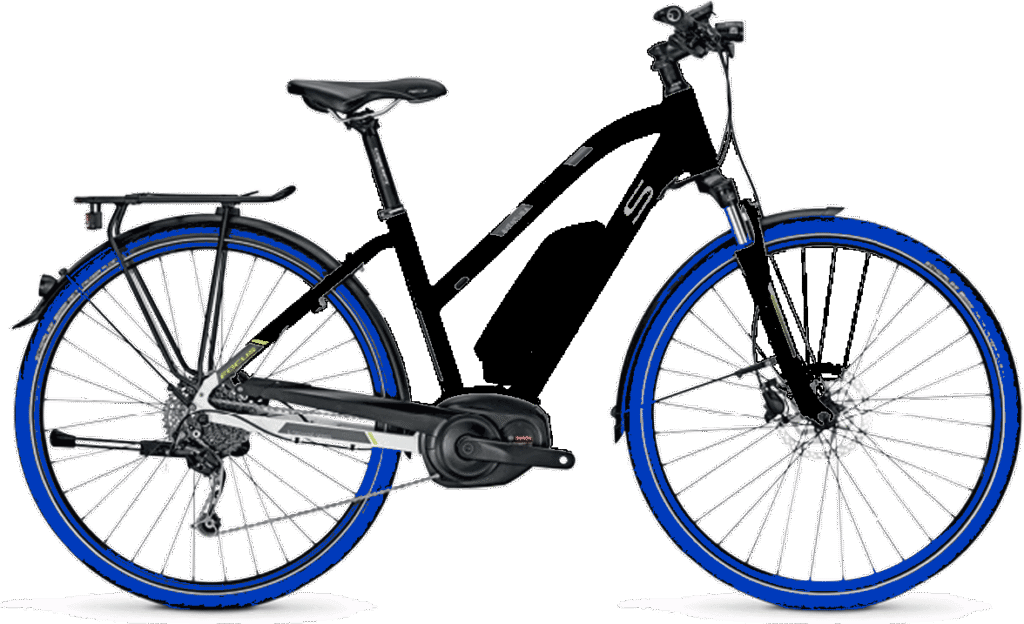 vélo roue bleue
